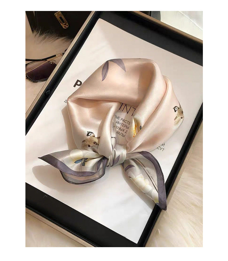 Petal Whisper Silk Scarf