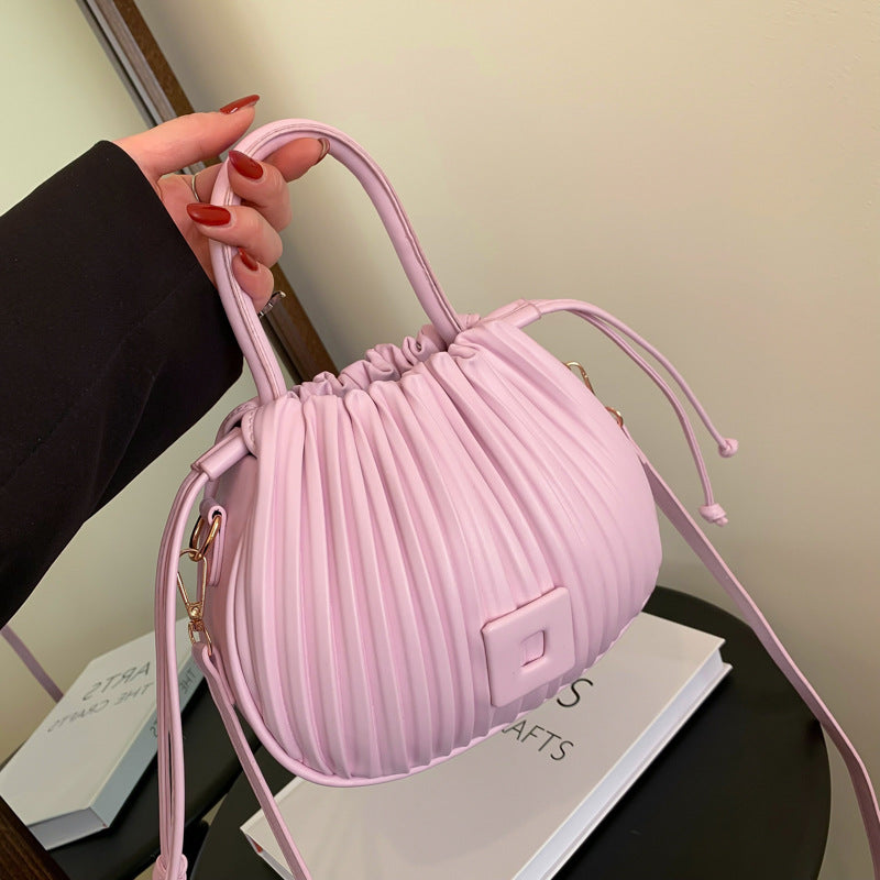 Aria Pleated Shoulder Bag