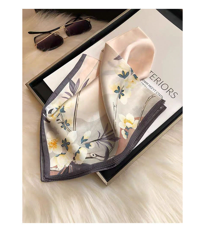 Petal Whisper Silk Scarf