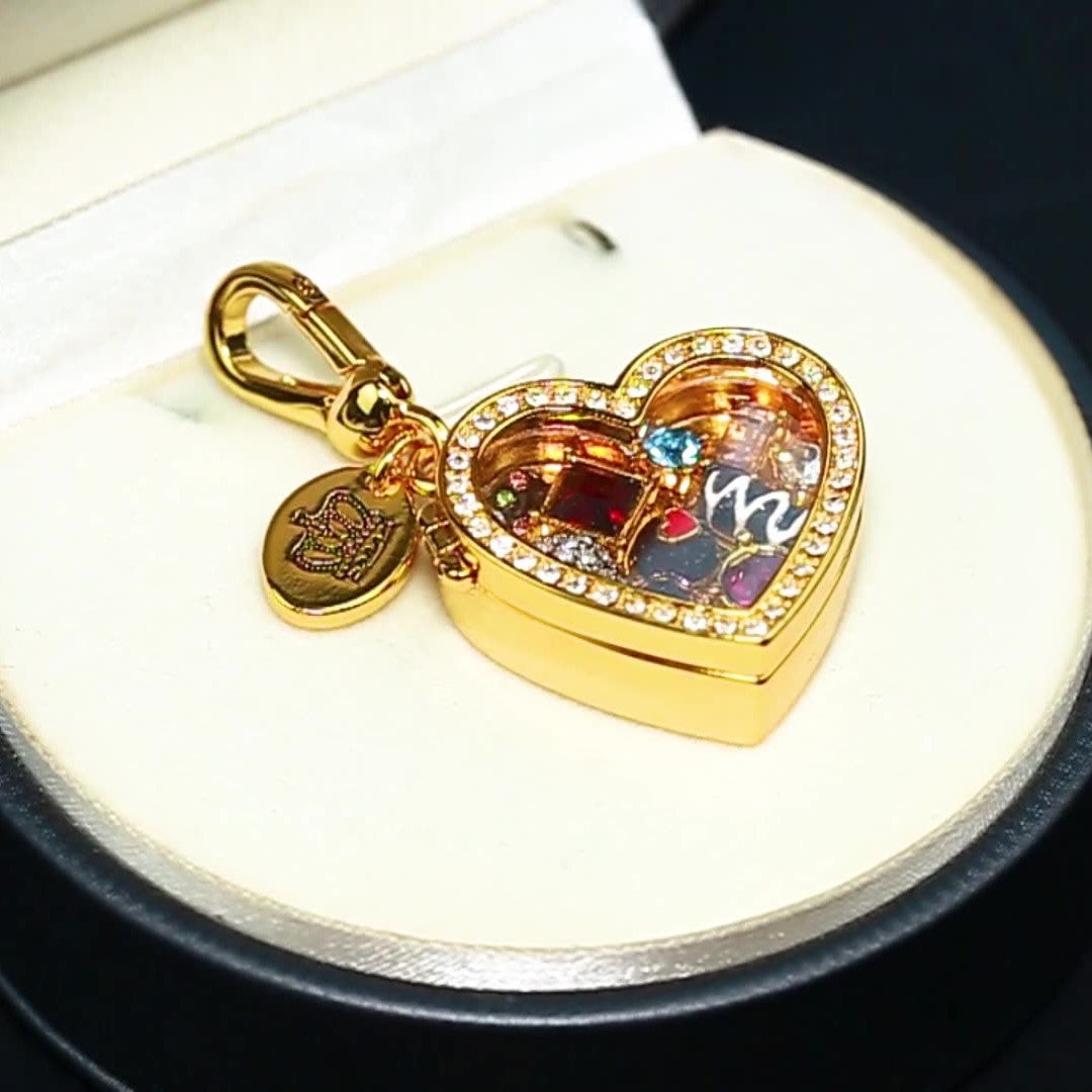 Enamel-Glazed Pendant - Valentine's Heart