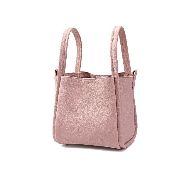 Pebbled Leather Basket