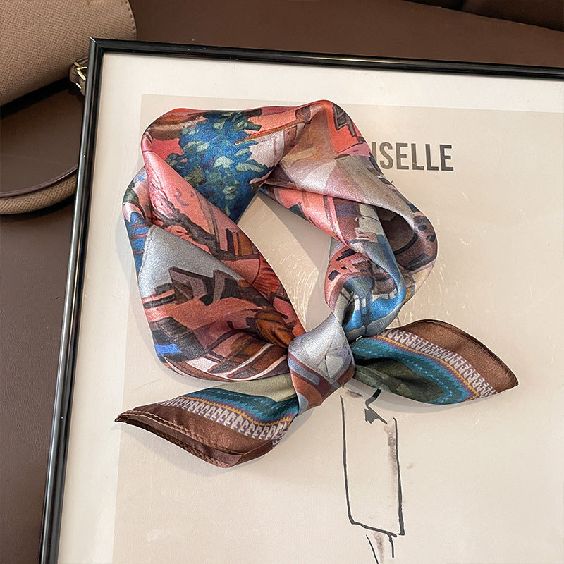Petal Whisper Silk Scarf
