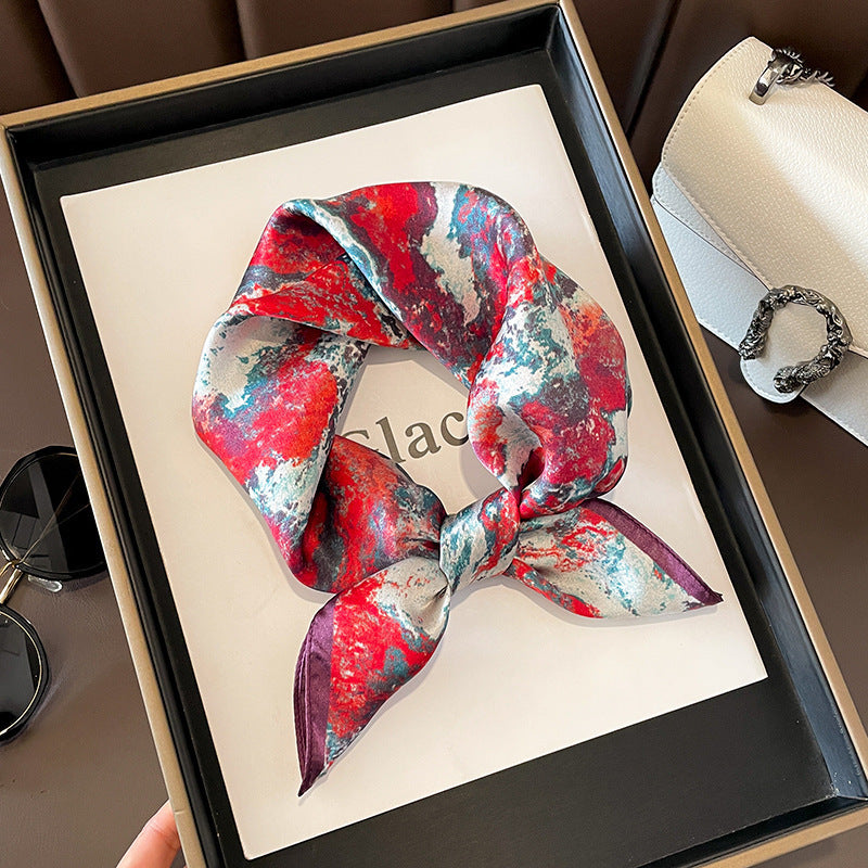 Petal Whisper Silk Scarf
