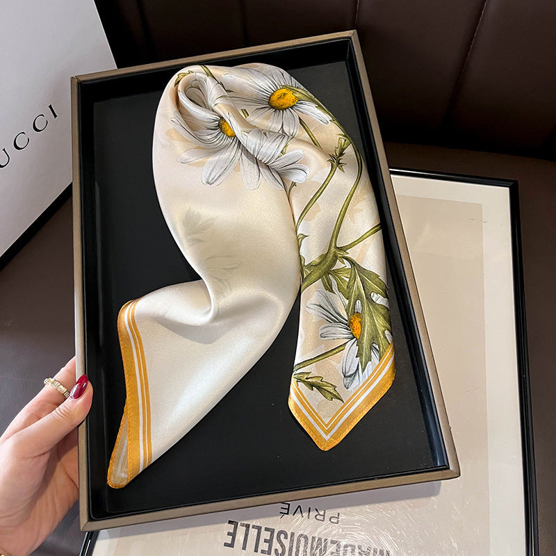 Petal Whisper Silk Scarf