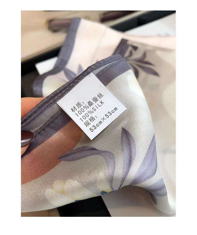 Petal Whisper Silk Scarf