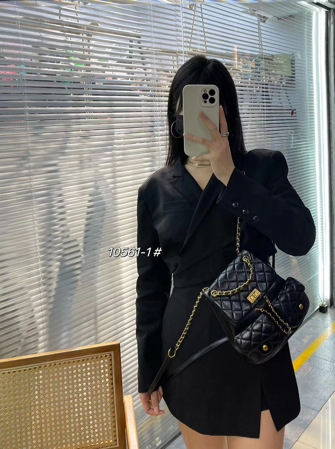 Quilted Flap Mini Backpack