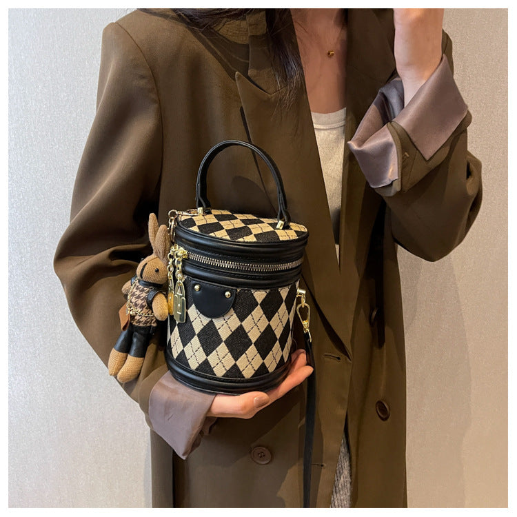 Argyle Bunny Barrel Bag
