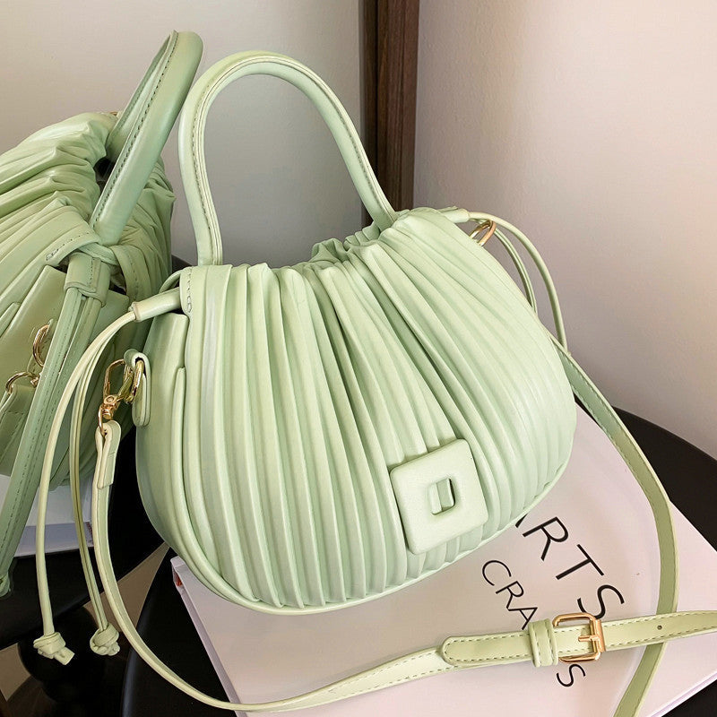 Aria Pleated Shoulder Bag