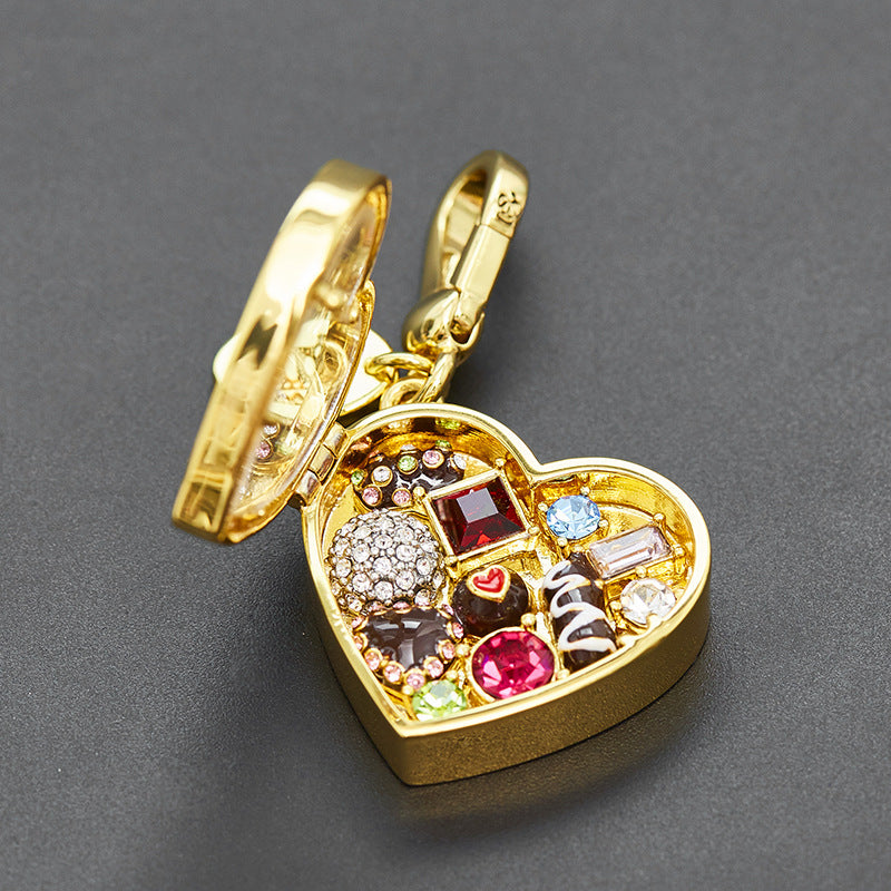 Enamel-Glazed Pendant - Valentine's Heart