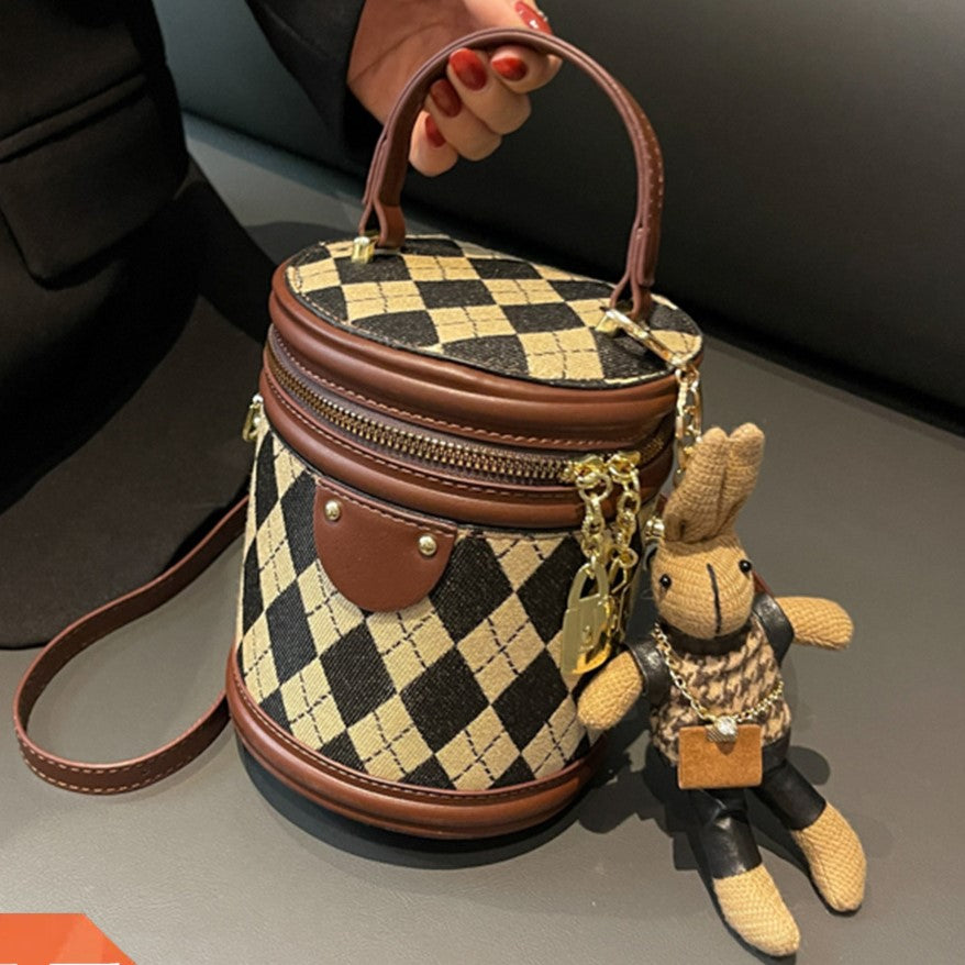 Argyle Bunny Barrel Bag