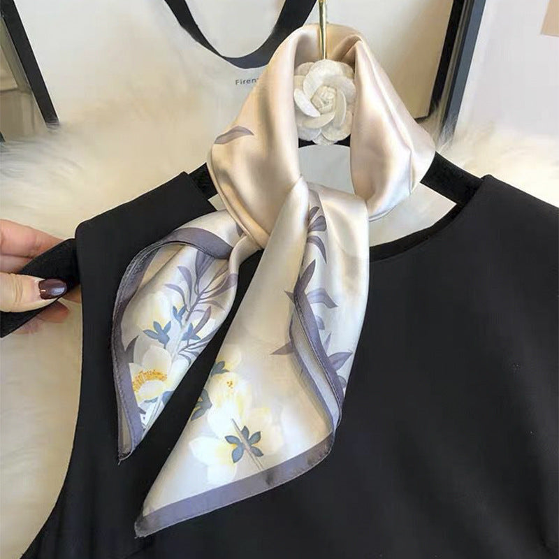 Petal Whisper Silk Scarf