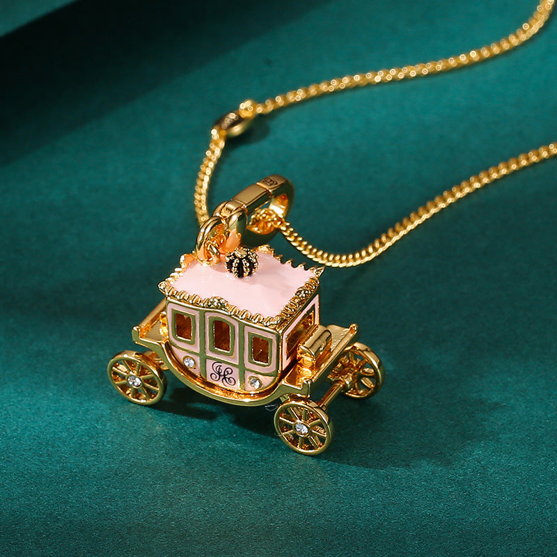 Enamel-Glazed Pendant - Cinderella