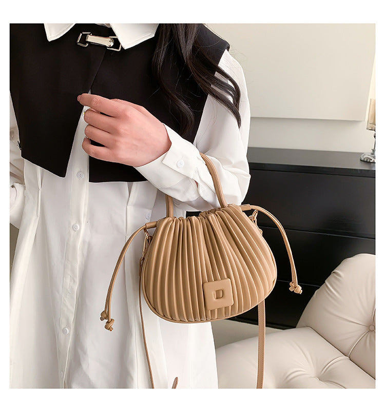 Aria Pleated Shoulder Bag