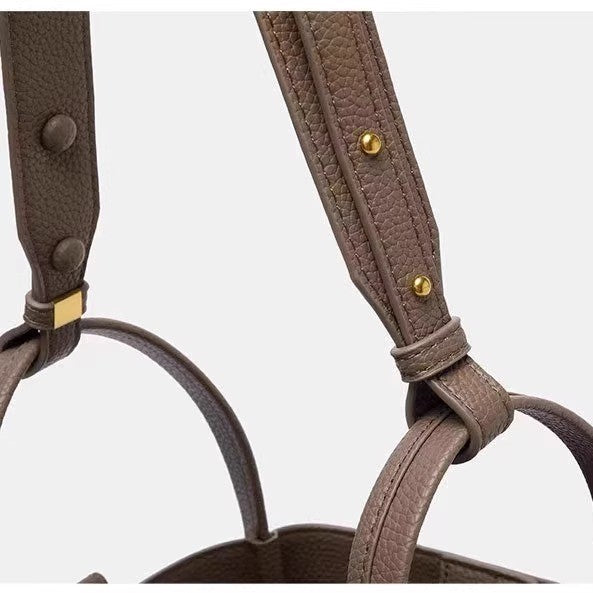 Pebbled Leather Basket