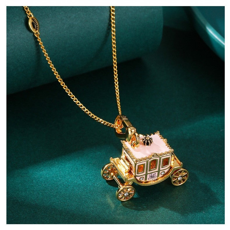 Enamel-Glazed Pendant - Cinderella