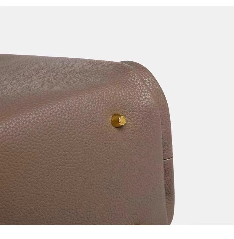 Pebbled Leather Basket