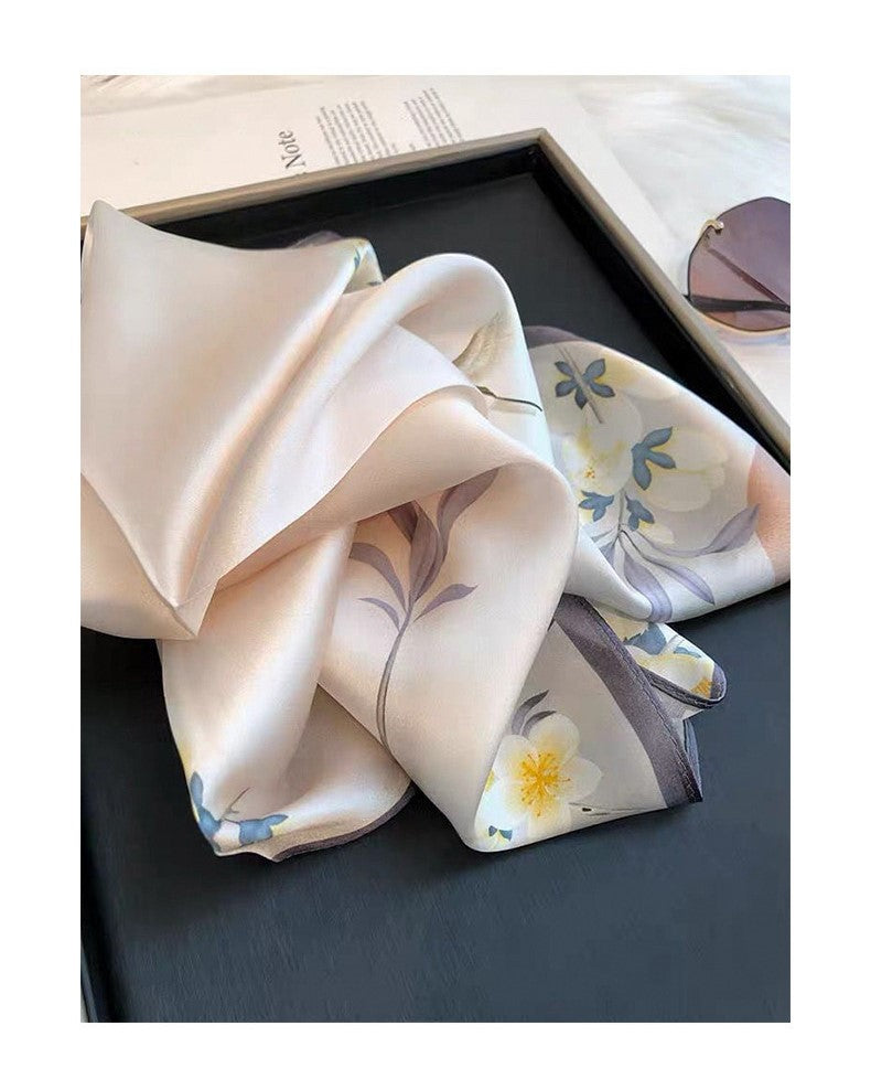 Petal Whisper Silk Scarf