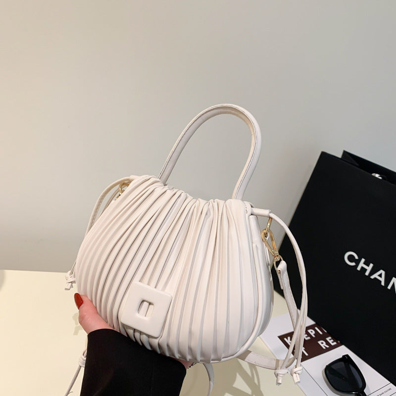 Aria Pleated Shoulder Bag