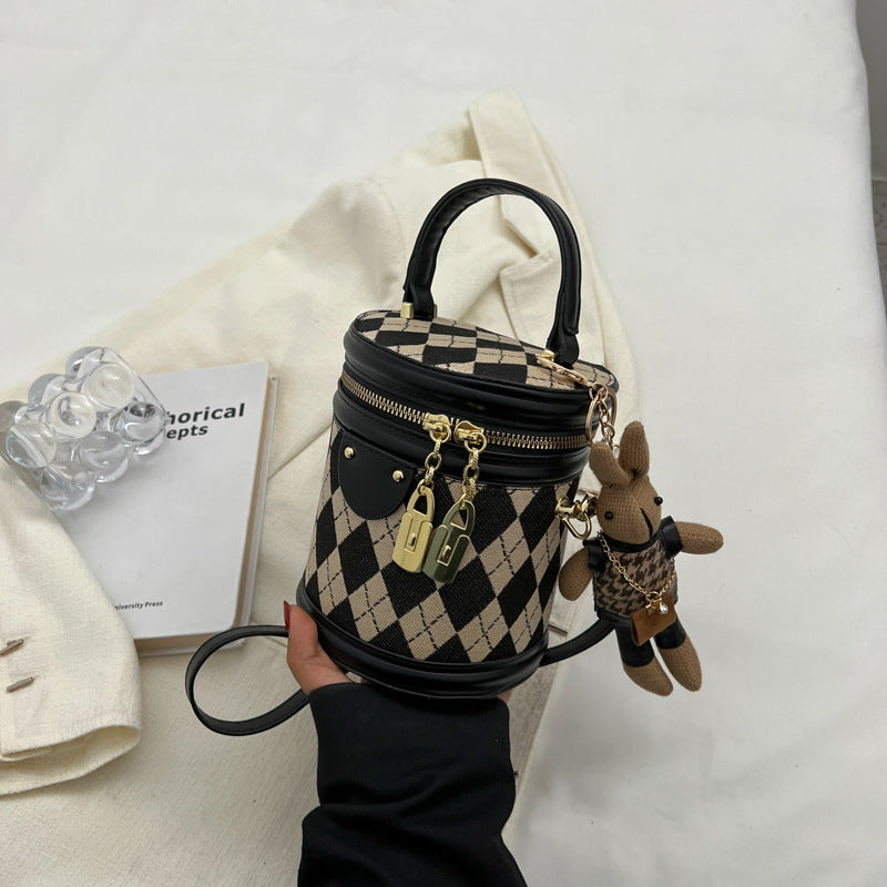 Argyle Bunny Barrel Bag