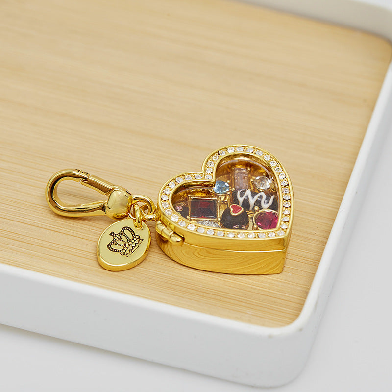 Enamel-Glazed Pendant - Valentine's Heart