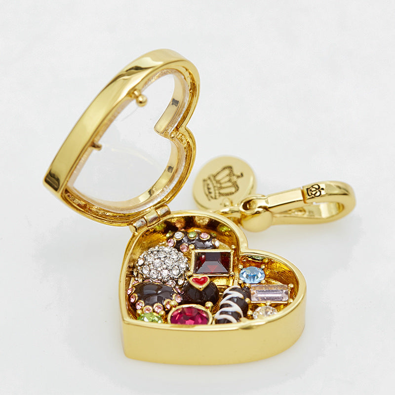 Enamel-Glazed Pendant - Valentine's Heart