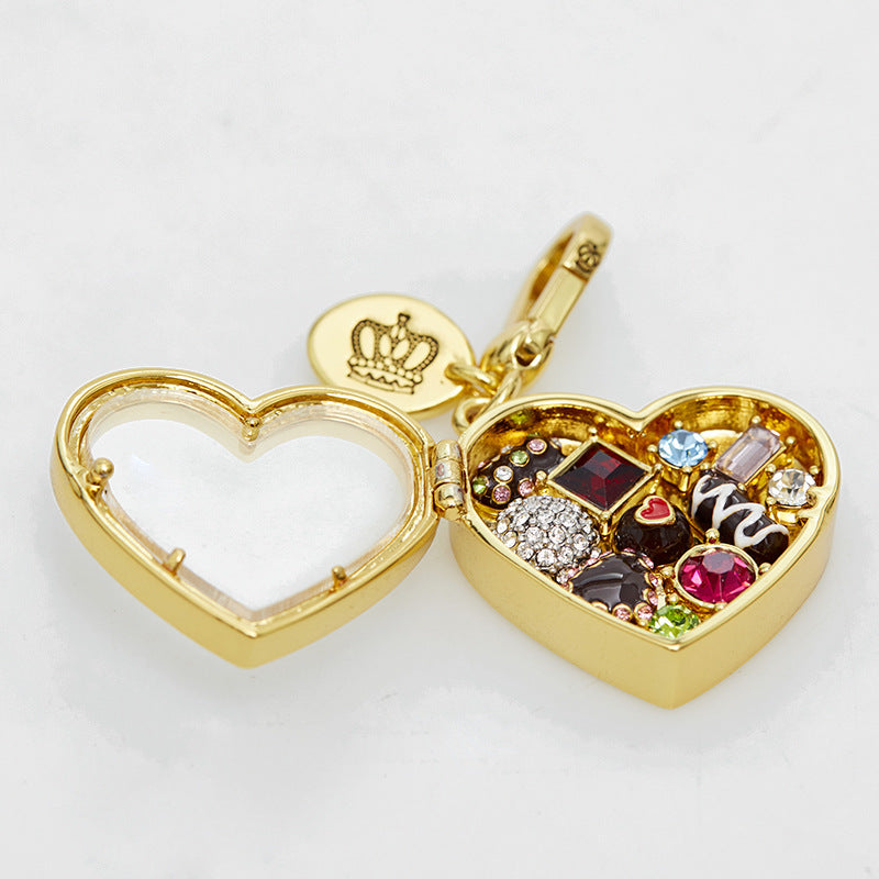 Enamel-Glazed Pendant - Valentine's Heart