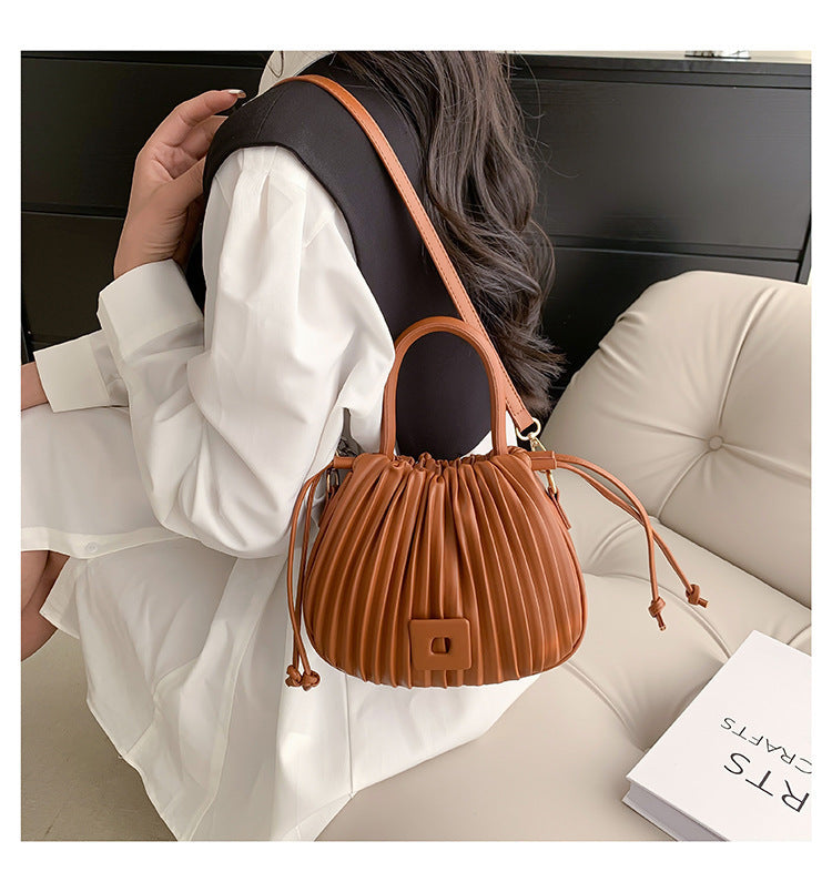 Aria Pleated Shoulder Bag
