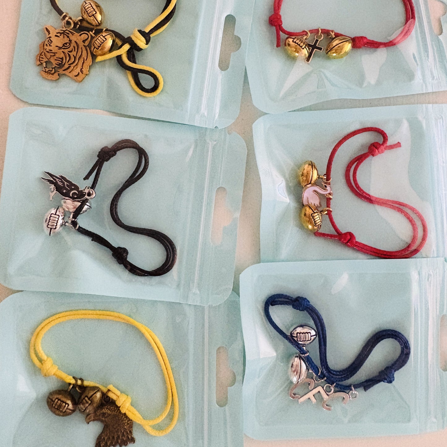 Handcrafted AFL Team Bracelets by Freya & Masha