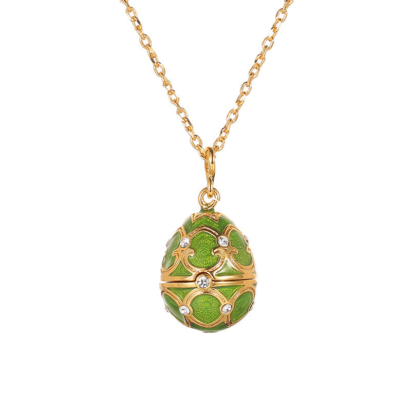 Enamel-Glazed Pendant - Treasure Egg