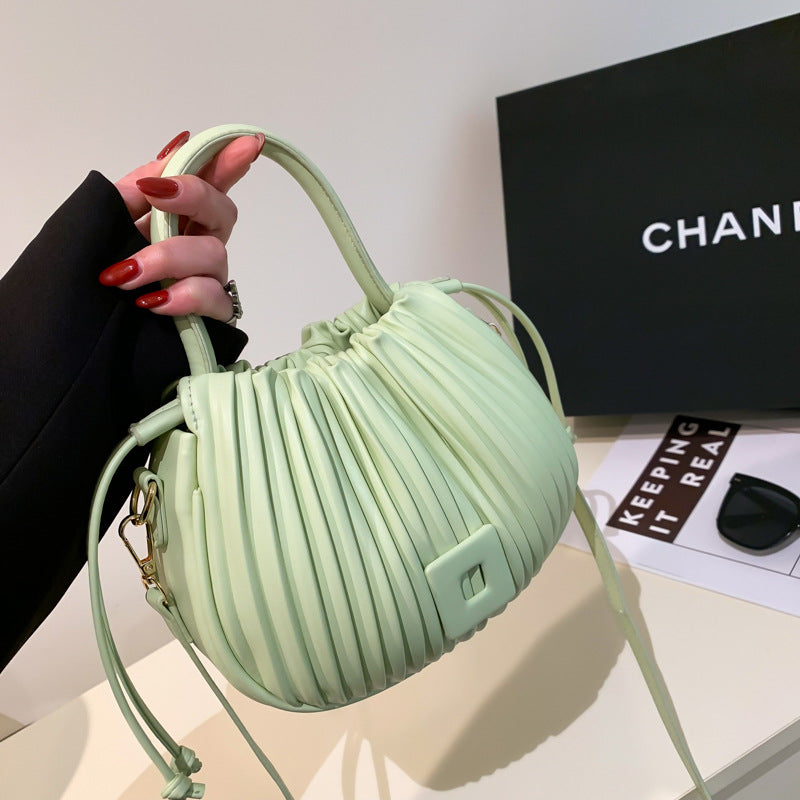 Aria Pleated Shoulder Bag