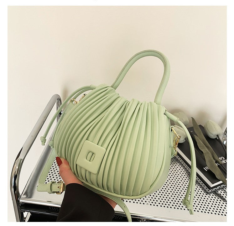 Aria Pleated Shoulder Bag