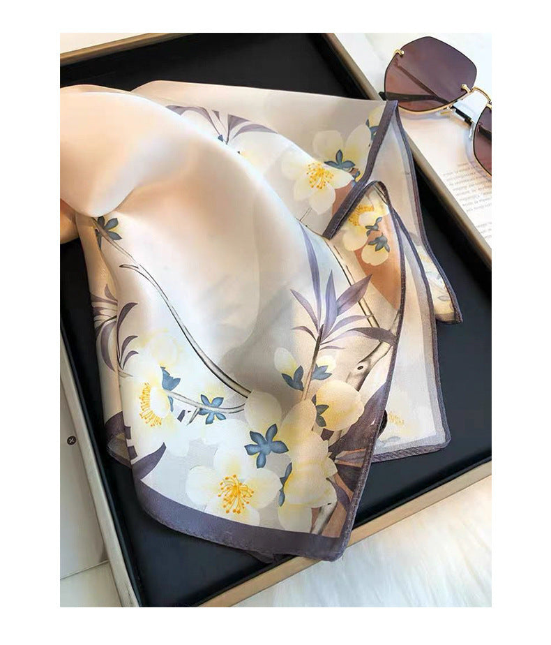 Petal Whisper Silk Scarf