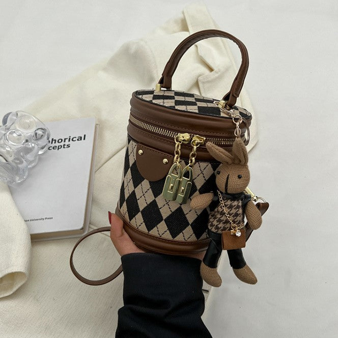Argyle Bunny Barrel Bag