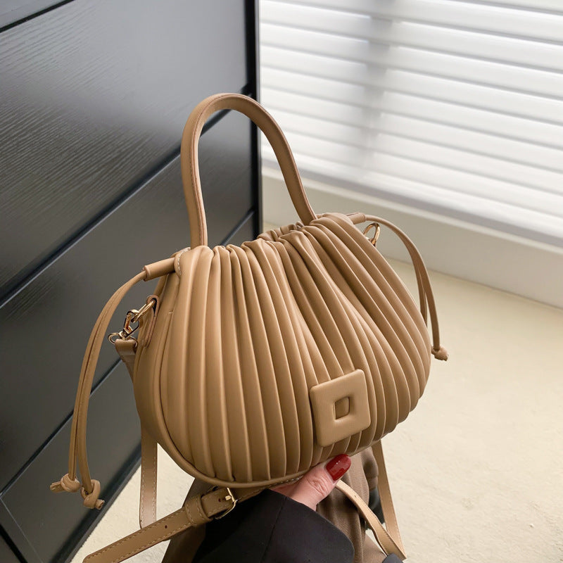 Aria Pleated Shoulder Bag