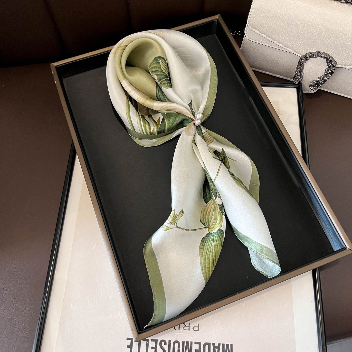 Petal Whisper Silk Scarf