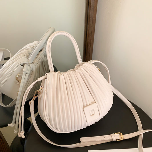 Aria Pleated Shoulder Bag