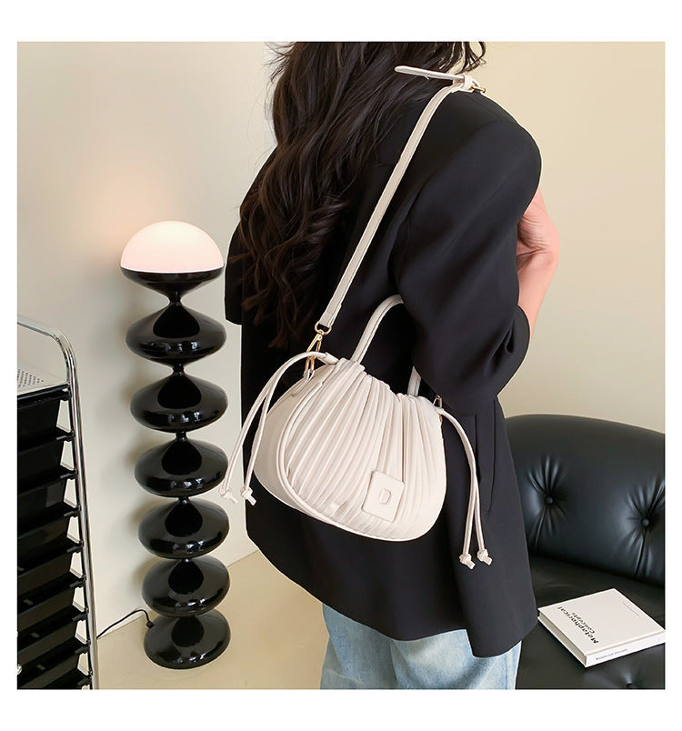Aria Pleated Shoulder Bag