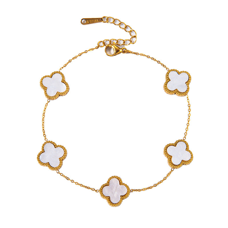Gold-plated Clover Charm Set