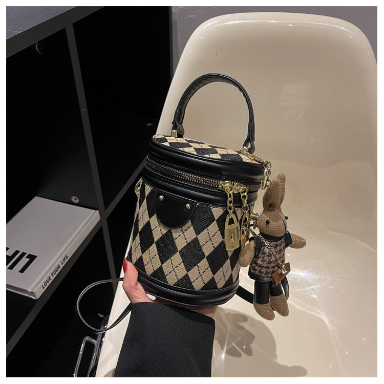 Argyle Bunny Barrel Bag