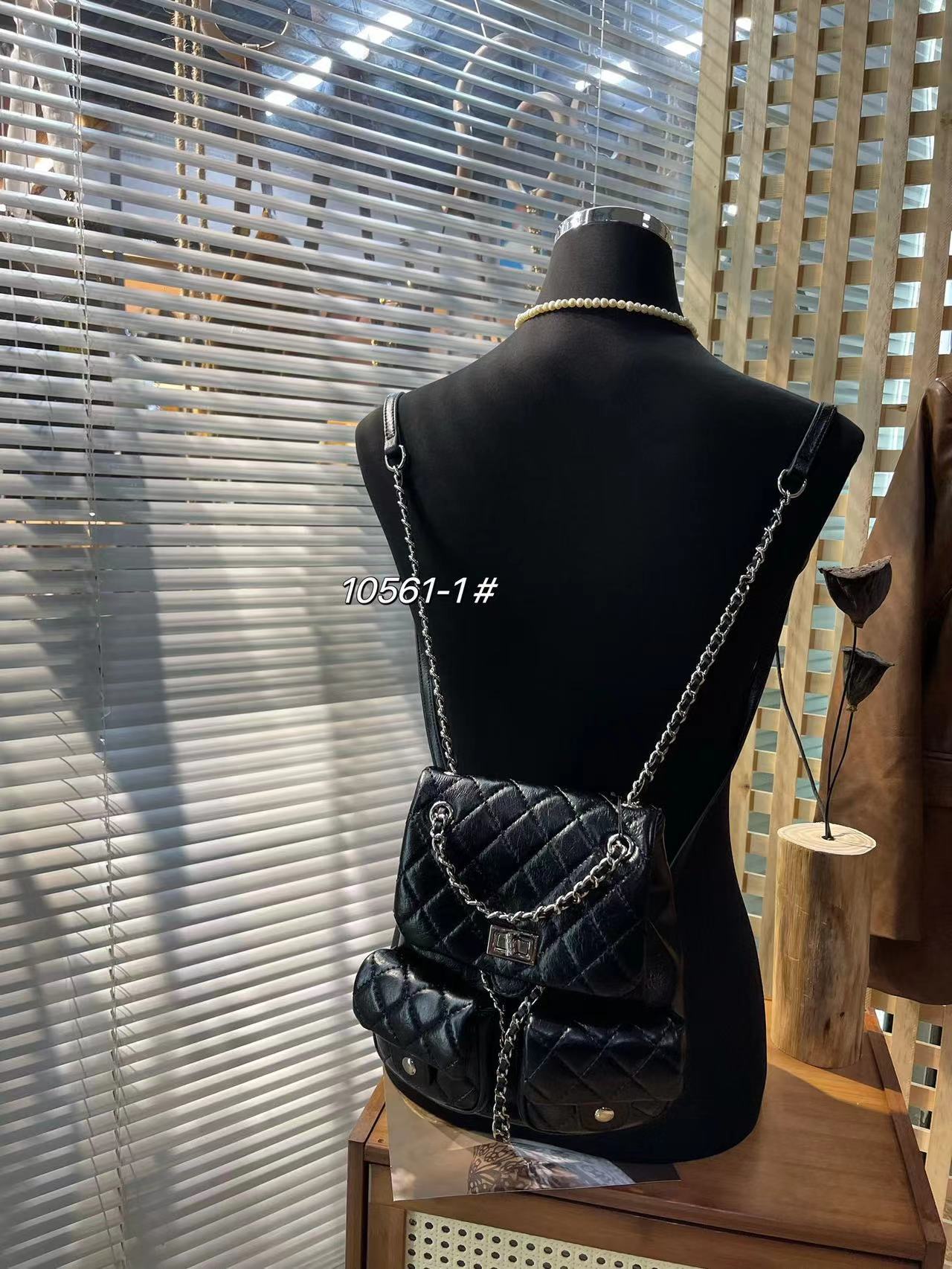 Quilted Flap Mini Backpack