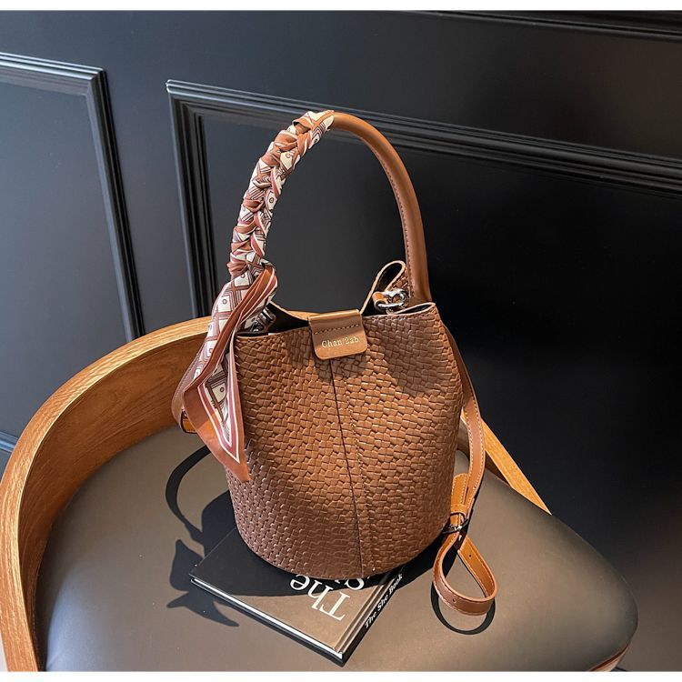 Riviera Woven Bucket Bag