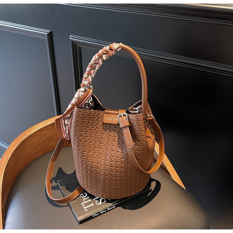 Riviera Woven Bucket Bag