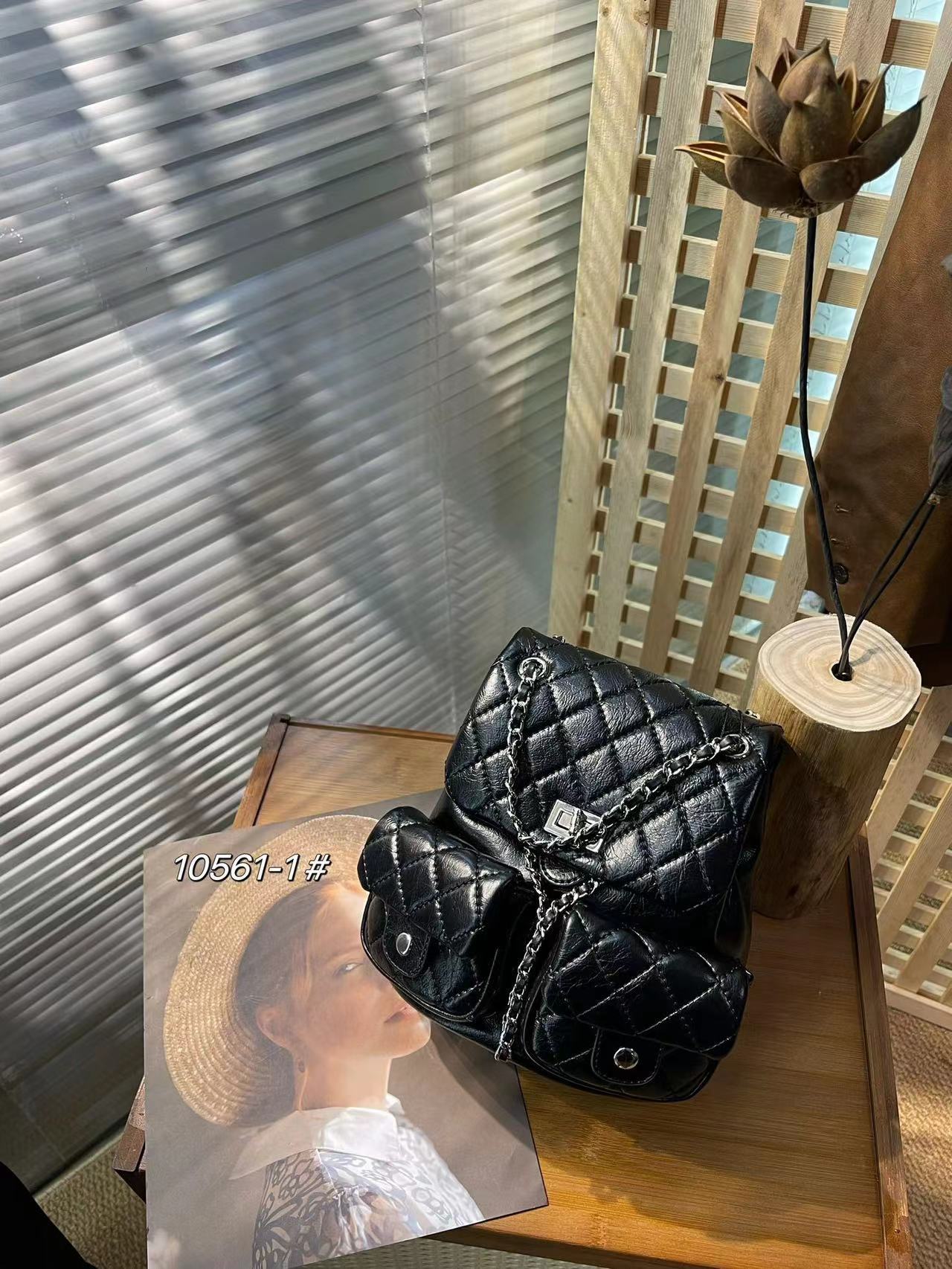 Quilted Flap Mini Backpack