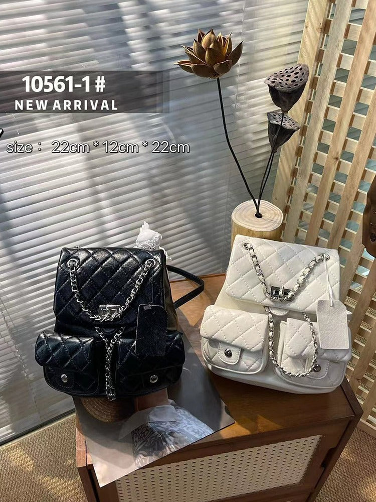 Quilted Flap Mini Backpack