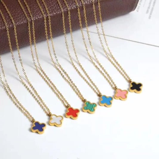 Gold-plated Clover Necklace