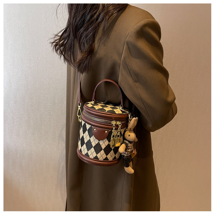Argyle Bunny Barrel Bag