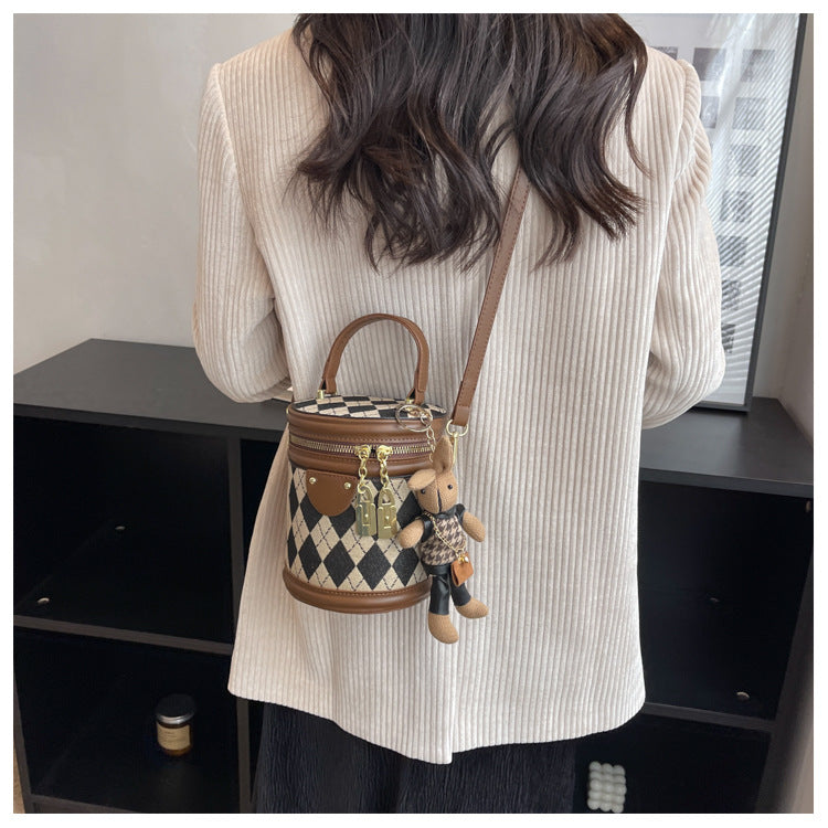 Argyle Bunny Barrel Bag