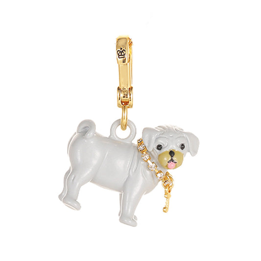 Enamel-Glazed Pendant - Pug