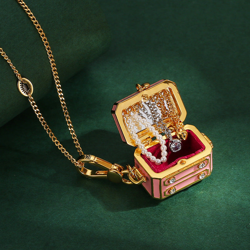 Enamel-Glazed Pendant - Pandora Box