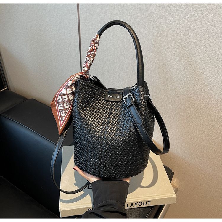 Riviera Woven Bucket Bag